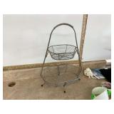 2-TIER WIRE BASKET - KITCHEN   UTENSILS