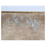2 SETS OF 4 GLASS DESSERT CUPS - GLASS