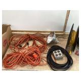 EXTENSION CORDS AND WORK LAMP - TOOLS
