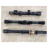 3 RIFLE SCOPES