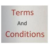 Terms and conditions Terms and conditions