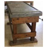 Confectioners candy marble top table with 3/4"