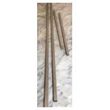 Iron confectioners rails side measurements 59"