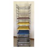 Metal rack 16 shelf with plastic and wire racks Metal rack 16 shelf with plastic and wire racks