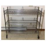 Metro style adjustable 4 shelf with back Metro style adjustable 4 shelf with back