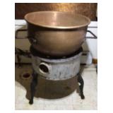 Copper kettle 14"deep x 22" diameter with E Copper kettle 14"deep x 22" diameter with E