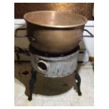 Copper kettle 14"deep x 22" diameter with E