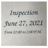 Inspection date