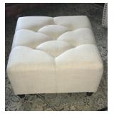 Cream Ottoman 29" x 29" x 18" high