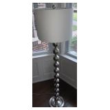 Silver color floor lamp