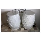 Set of 2 plant stands, 20" tall, 15" wide