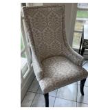 Bio Armoz high back,   cloth chair  with gold