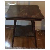 Vintage side table, needs some TLC, 24" x 24" x
