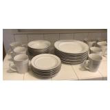 China dish set, Gibson Everyday, white with