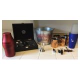 Bar accessories, boxed wine opener set, engraved