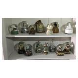 Collection of 14 snow-globes including  m