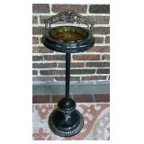 Ashtray stand with ashtray, 27" tall 9" round