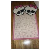 Girl skull rugs and 3