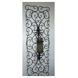 Wall art with candle holder, 54"x17"