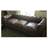 King Hickory Leather sofa, brown