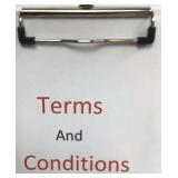 Terms and conditions Terms and conditions