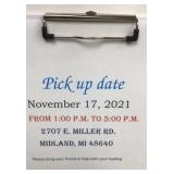Pick up dates Pick up dates