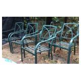 6 patio chair frames - no cushions 6 patio chair frames - no cushions