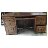 Computer desk 68 inches long x 24 inches wide. Computer desk 68 inches long x 24 inches wide.