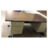 Metal desk 72 inches long x 36 inches wide Metal desk 72 inches long x 36 inches wide