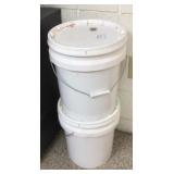 2* 5 gal buckets with kidney beans