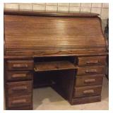 Roll top desk 55 inches long x 30 inches