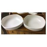 2 ceramic serving bowl 12 inches round