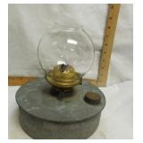 GALVANIZED RAILROAD  LAMP