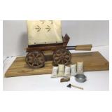 Chuck Wagon or covered wagon model, 9 in x 7 in x