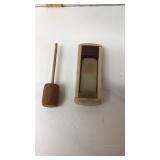 Double sided call side one made with soap stone Double sided call side one made with soap stone