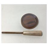 Glass turkey call handcrafted signed and dated Glass turkey call handcrafted signed and dated