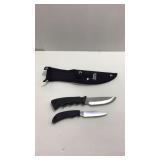 NWFT double set of Hunting knives in  black