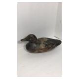 Antique wood carved duck decoy,  no Markings