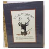 Print 14 x 11" How to Get Your Deer