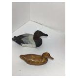 Hand carved D. U. duck decoy carved  1980 by GE #