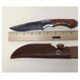 NWTf knife compass, knife in belt sheath, over all