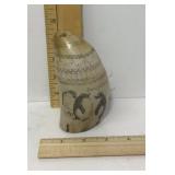 Walrus tooth scrimshaw, 4 1/2 inches tall x 2 Walrus tooth scrimshaw, 4 1/2 inches tall x 2