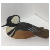 Handcrafted Drake Hooded Merganser by Way8ne A.