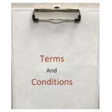 Terms and conditions Terms and conditions