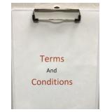 Terms and conditions