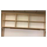 Wall mounted shelf unit 7.6 x 4.5 x 12'