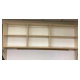 Wood wall mounted shelf