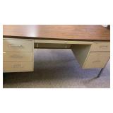 Metal office desk