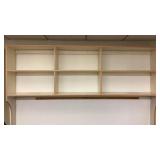 Wood wall mounted shelf