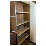 Wood 6 shelf Bookshelf  3' x 6' x 12 inch deep